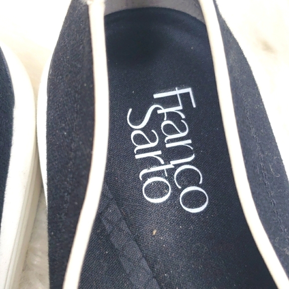 Franco Sarto Maldives Slip Ons Black canvas 7.5 - Picture 9 of 14